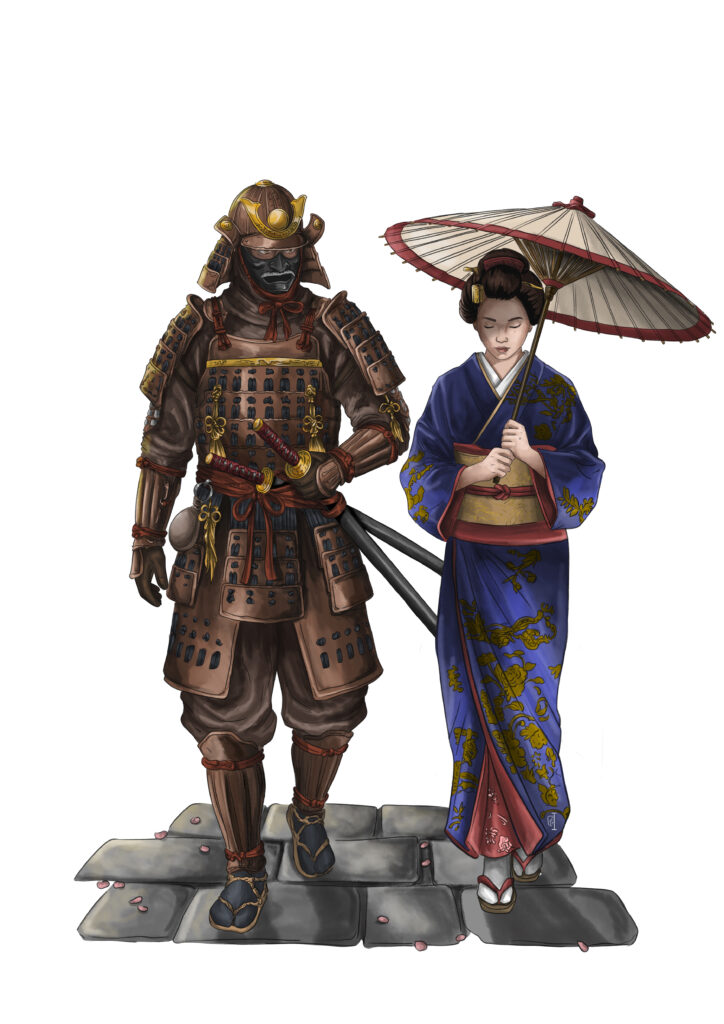 samurai e gueixa